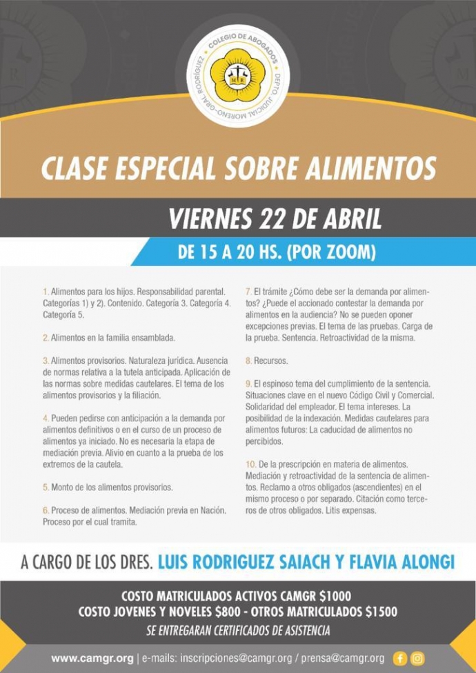 CLASE ESPECIAL SOBRE ALIMENTOS